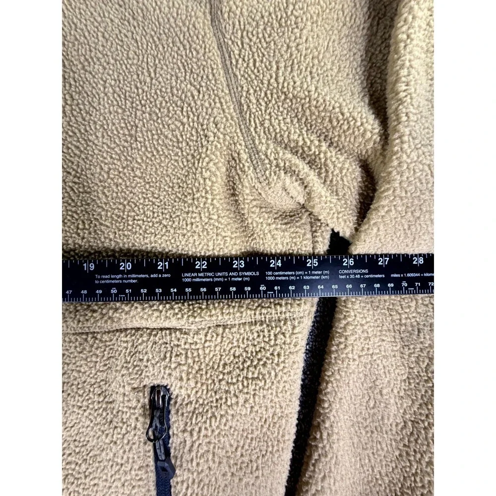 Free Country Fleece Jacket Mens 2XL 50-52 Camel Long Sleeve Full Zip Winter